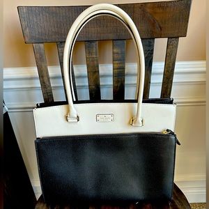 Kate Spade black and white tote